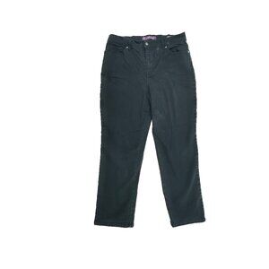 Gloria‎ Vanderbilt Amanda Straight Leg Women's size 14P Black Denim Jeans